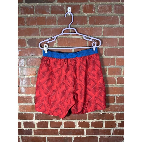 Born Primitive Shorts Athletic Sports Active Red/Blue Stretch Waist Mens Sz Med - Picture 4 of 7